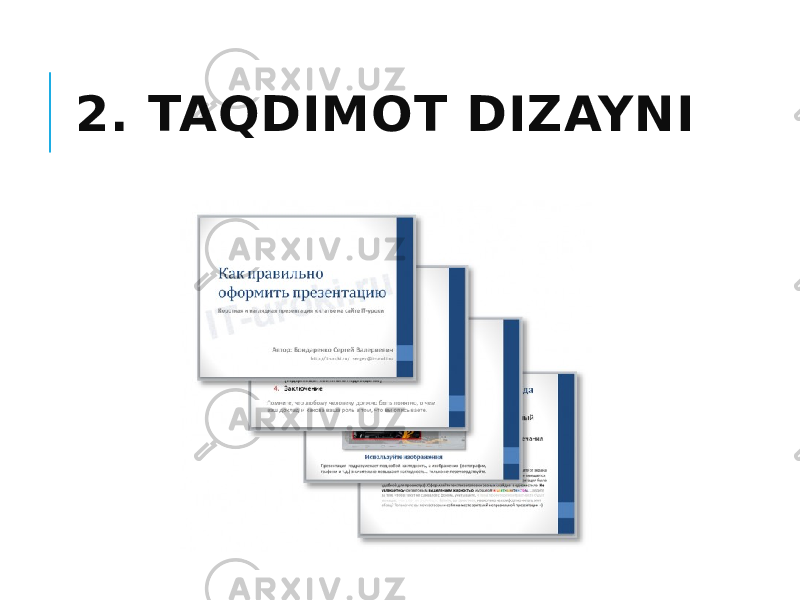 2. TAQDIMOT DIZAYNI 