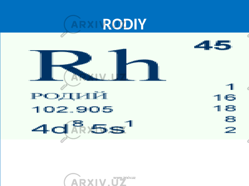 RODIY www.arxiv.uz 