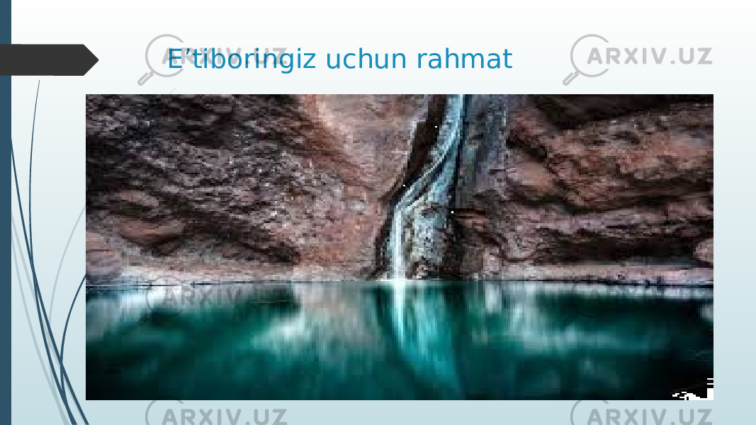 E’tiboringiz uchun rahmat 