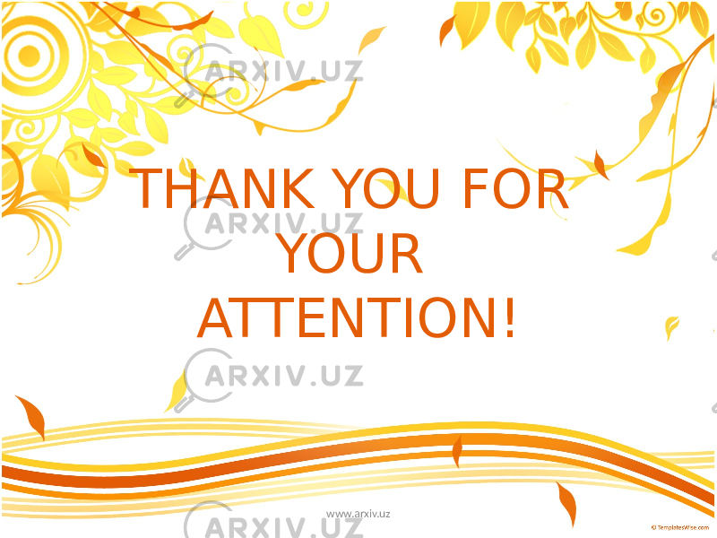 THANK YOU FOR YOUR ATTENTION! www.arxiv.uz 