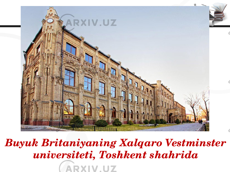 Buyuk Britaniyaning Xalqaro Vestminster universiteti, Toshkent shahrida 