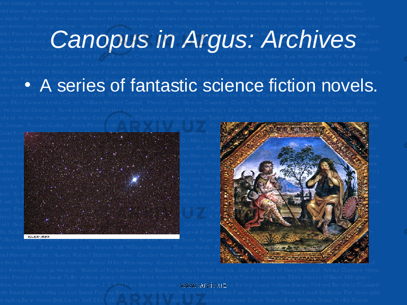 Canopus in Argus: Archives • A series of fantastic science fiction novels. www.arxiv.uz 