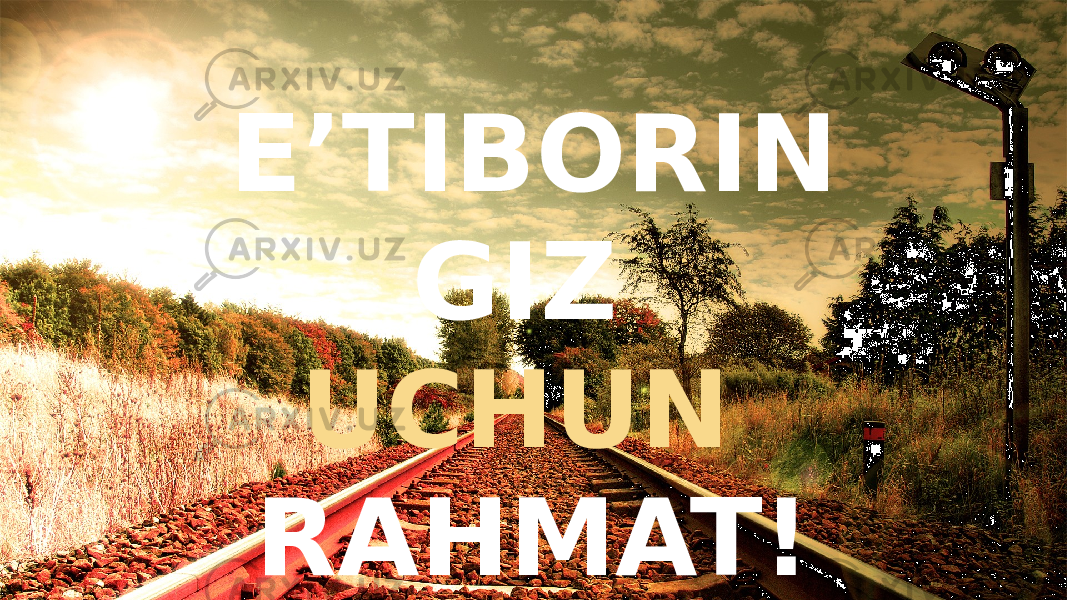 E’TIBORIN GIZ UCHUN RAHMAT! 