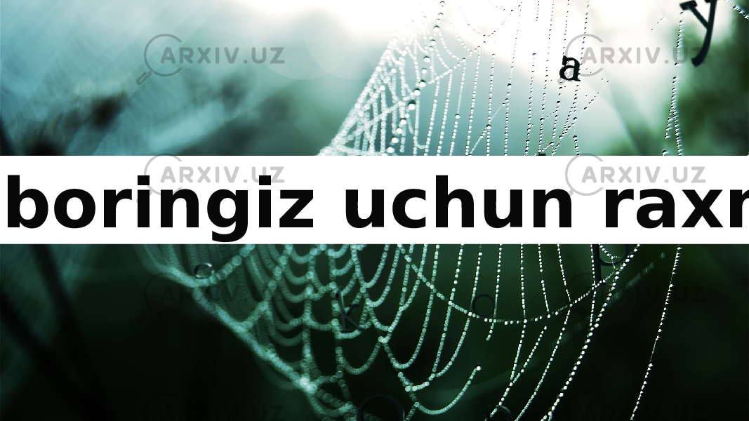  E’tiboringiz uchun raxmat 