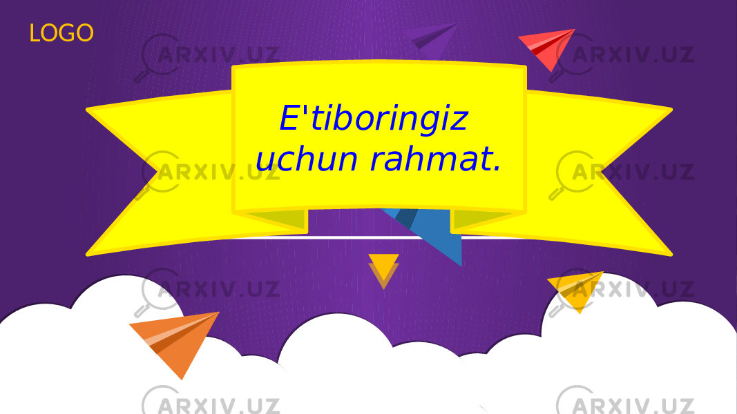 LOGO E&#39;tiboringiz uchun rahmat. 