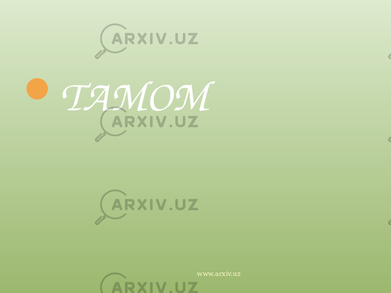  TAMOM www.arxiv.uz 