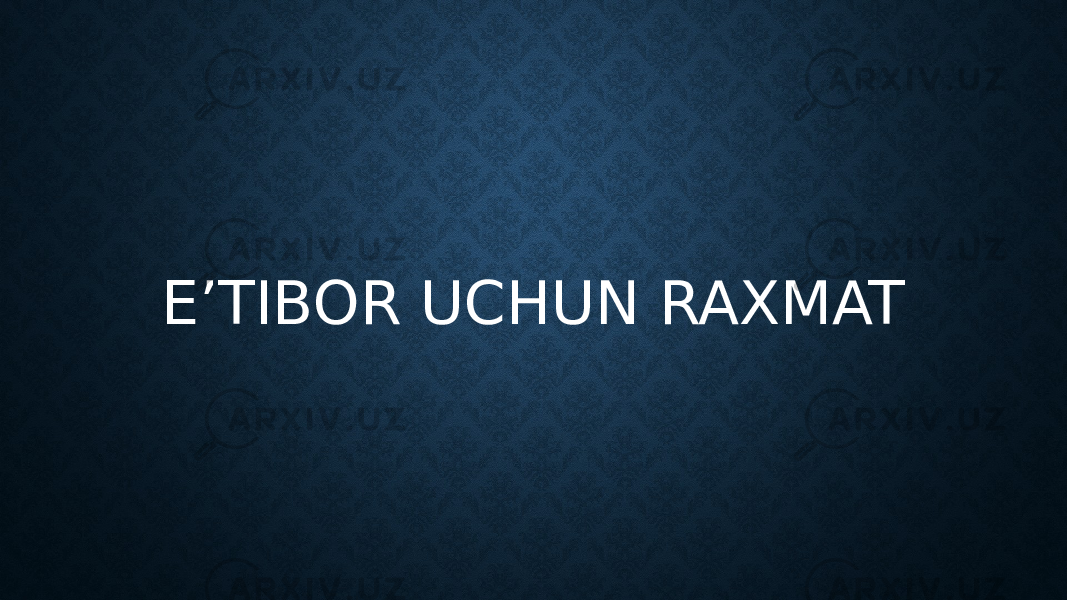 E’TIBOR UCHUN RAXMAT 