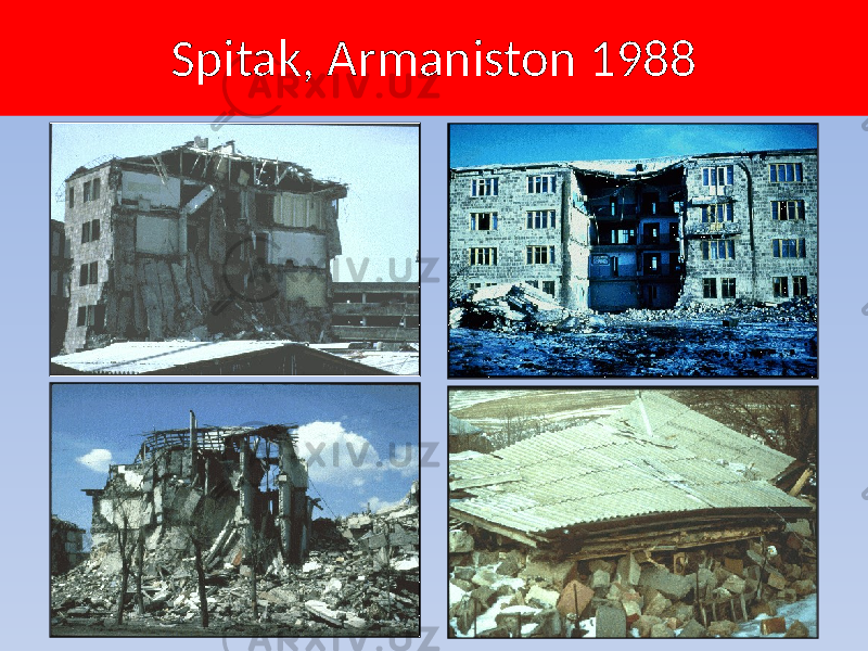 Spitak, Armaniston 1988 