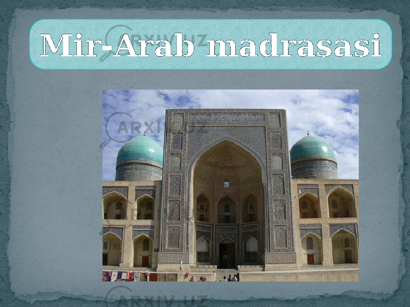 Mir-Arab madrasasi0D0A 