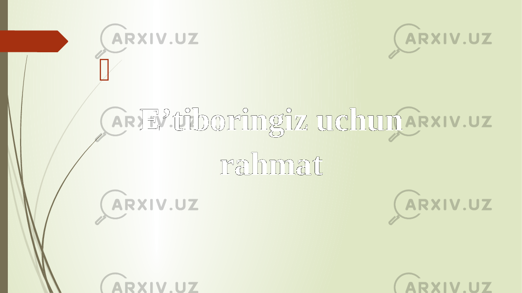    E’tiboringiz uchun rahmat 
