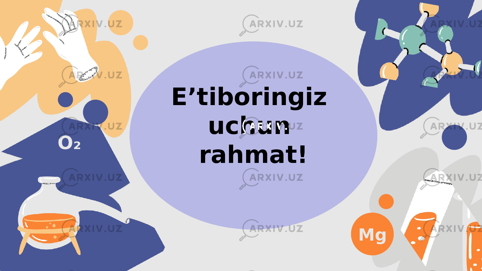 E’tiboringiz uchun rahmat!O₂ Mg 