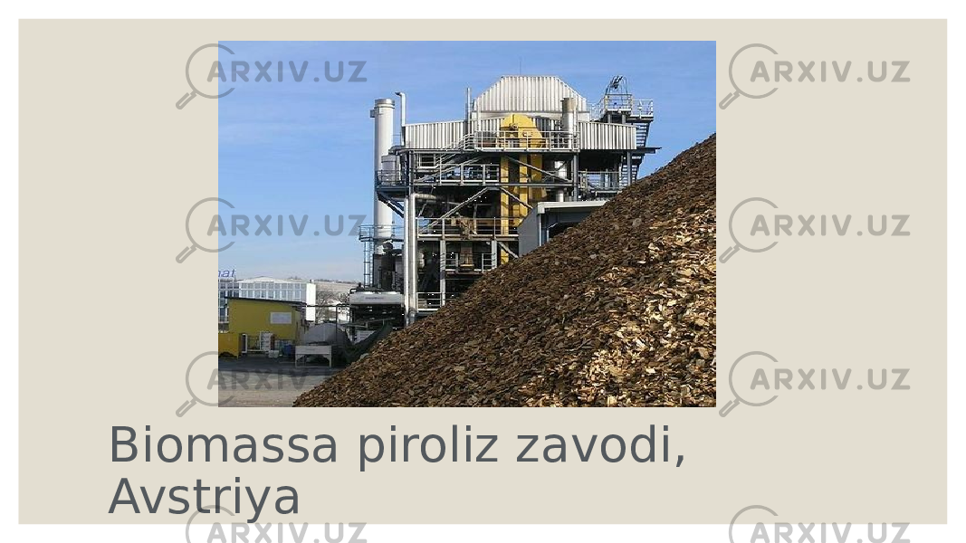 Biomassa piroliz zavodi, Avstriya 