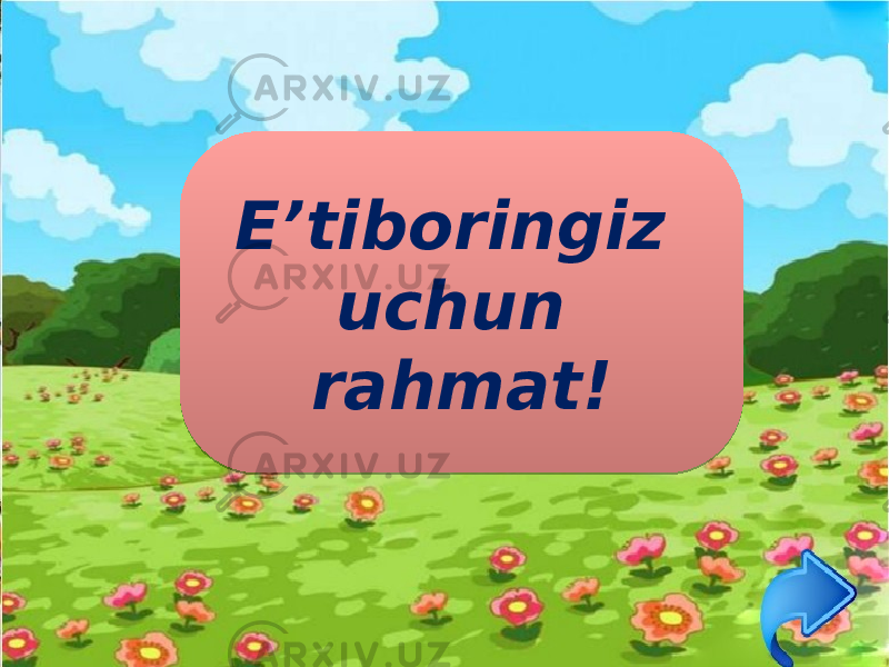 E’tiboringiz uchun rahmat! 27 090B0C091103 100F 