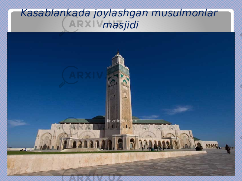 Kasablankada joylashgan musulmonlar masjidi 