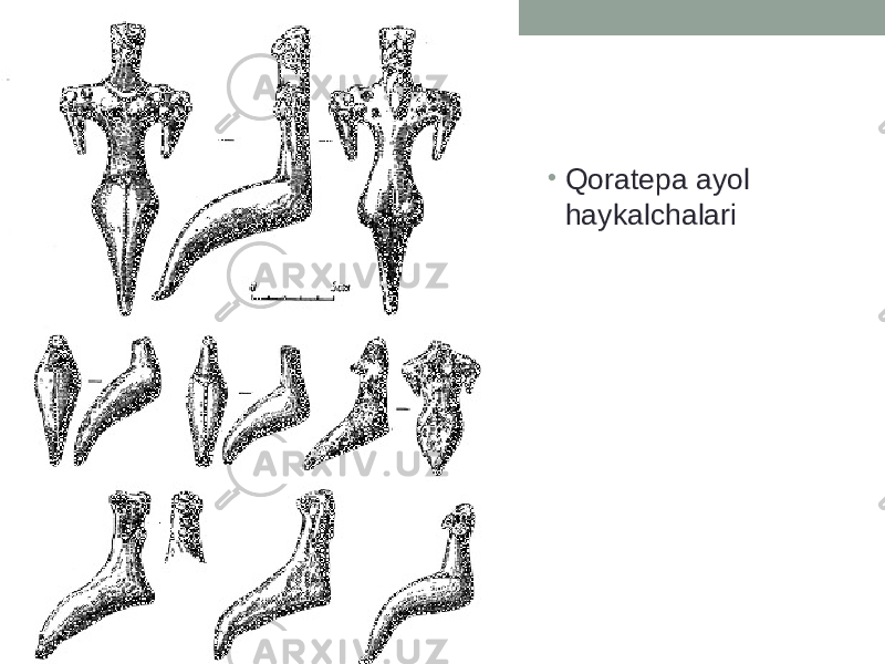 • Qoratepa ayol haykalchalari 