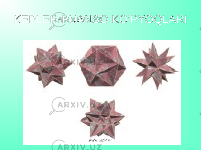 KEPLER - PUANSO KO’PYOQLARI www.arxiv.uz 