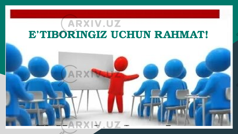 E’TIBORINGIZ UCHUN RAHMAT! 