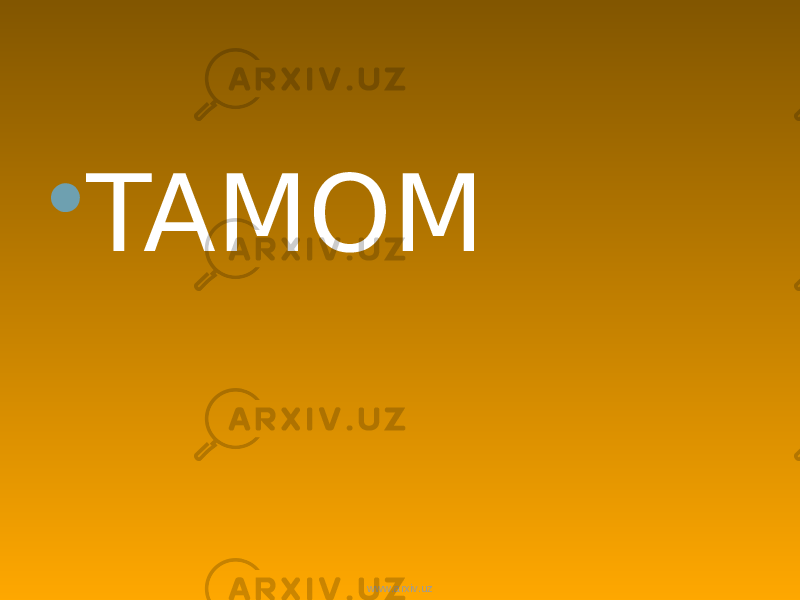  TAMOM www.arxiv.uz 