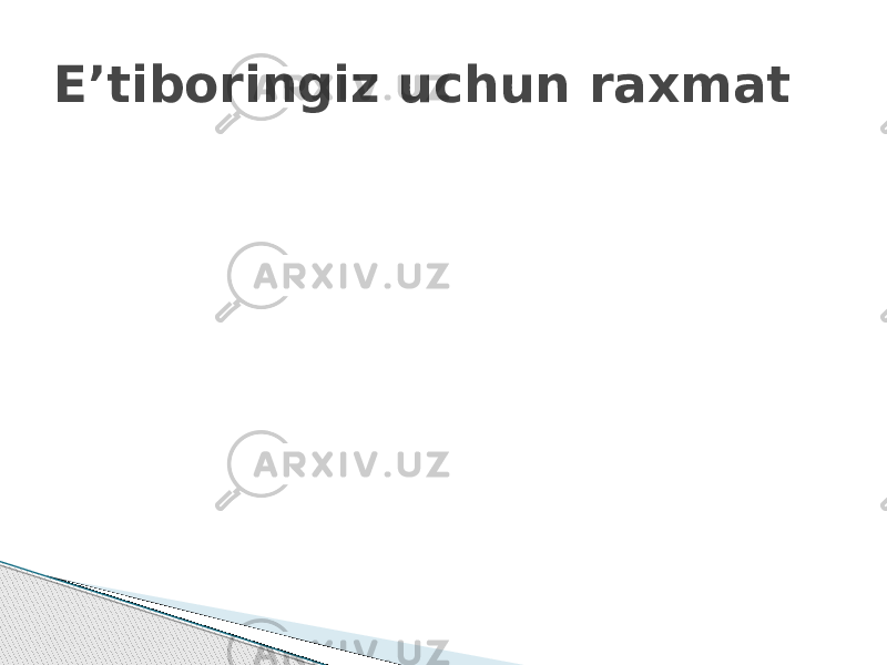 E’tiboringiz uchun raxmat 