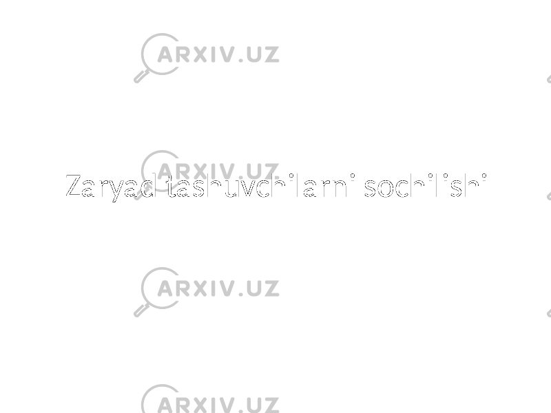 Zaryad tashuvchilarni sochilishi 