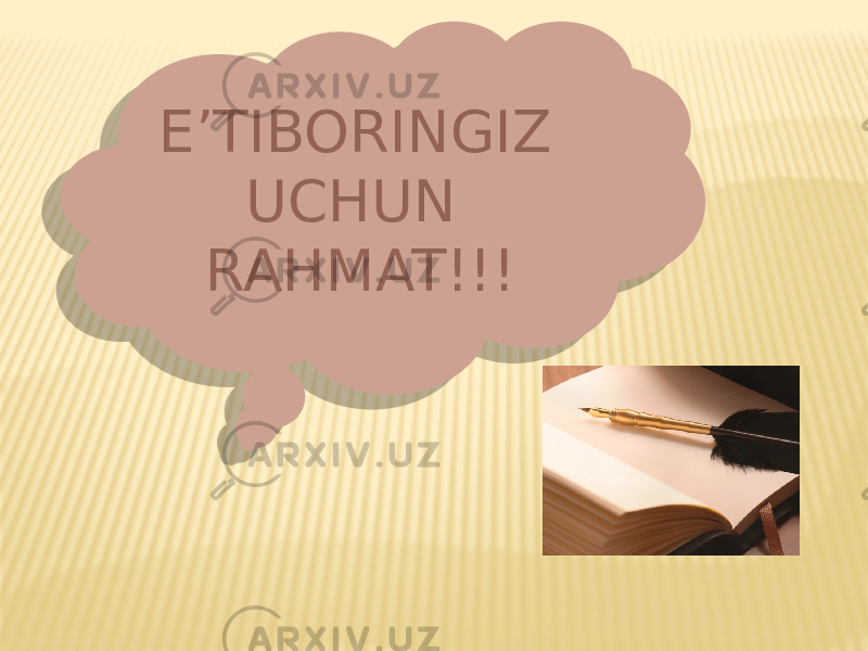 E’TIBORINGIZ UCHUN RAHMAT!!!0D 07290607 0C 