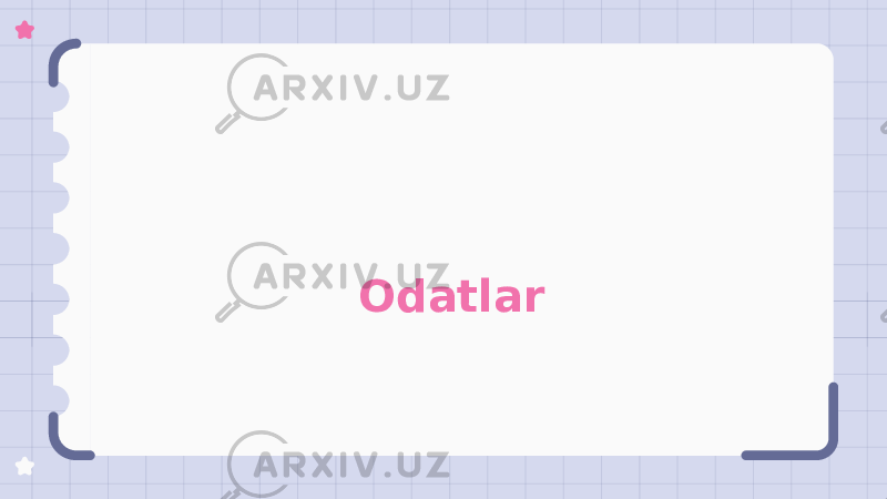 Odatlar 