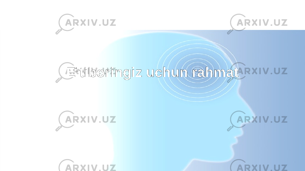 E’tiboringiz uchun rahmat 