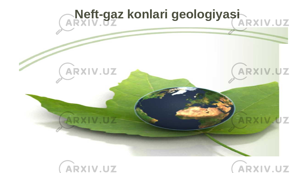 Neft-gaz konlari geologiyasi 