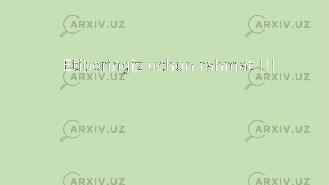 Etiboringiz uchun rahmat !!! 