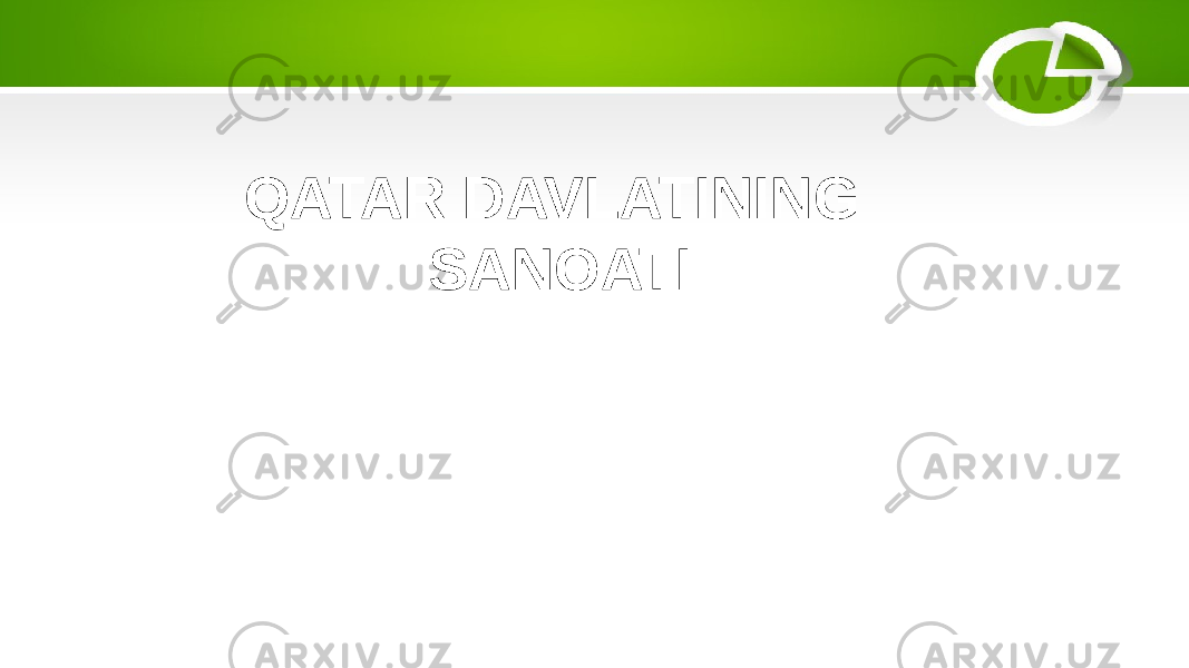 QATAR DAVLATINING SANOATI 