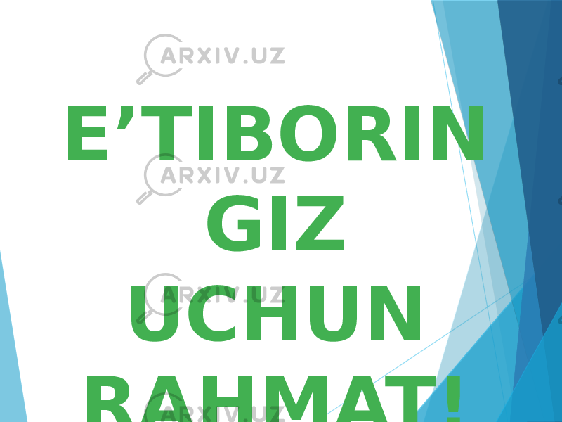 E’TIBORIN GIZ UCHUN RAHMAT! 