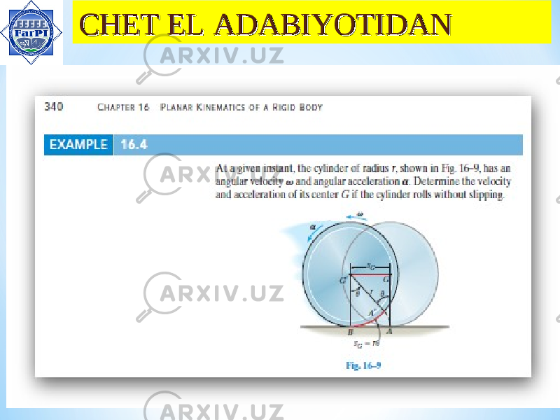 CHET EL ADABIYOTIDANCHET EL ADABIYOTIDAN 