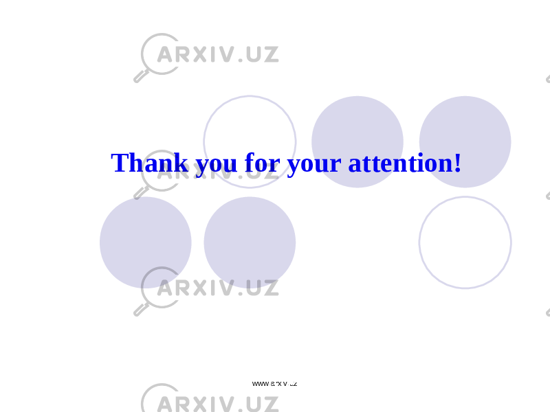 Thank you for your attention! www.arxiv.uz 