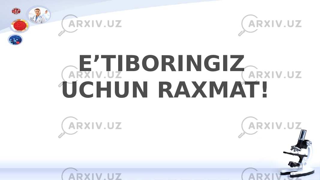 E’TIBORINGIZ UCHUN RAXMAT! 