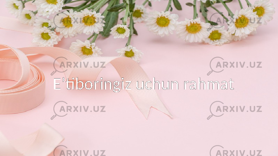 E’tiboringiz uchun rahmat 