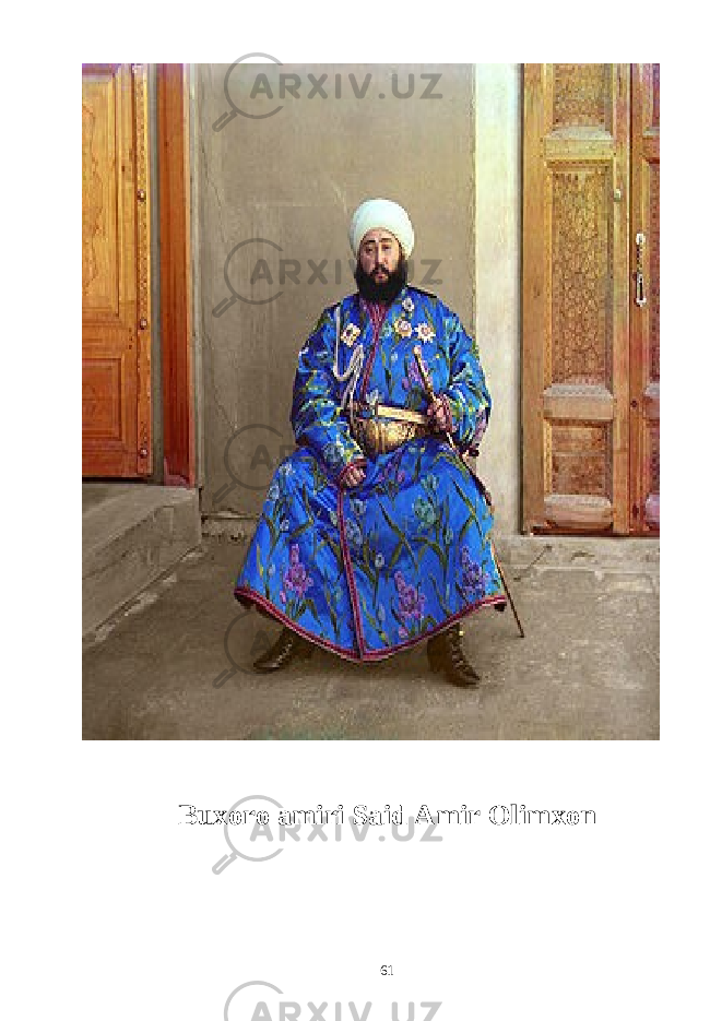 Buxoro amiri Said Amir Olimxon 61 