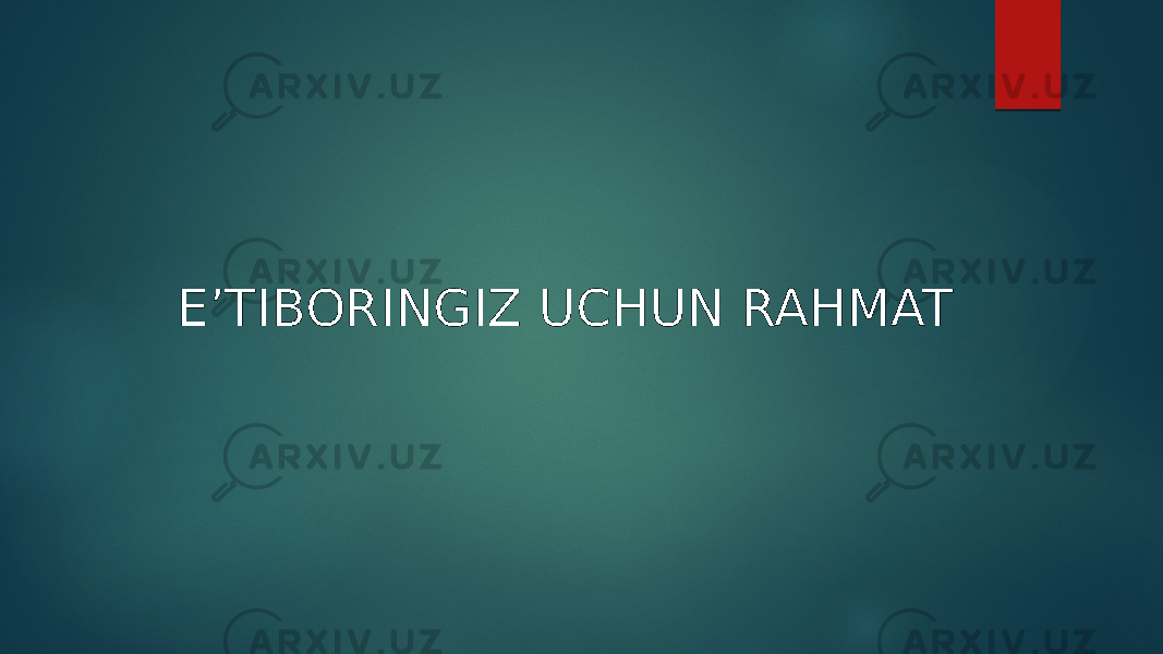 EʼTIBORINGIZ UCHUN RAHMAT 