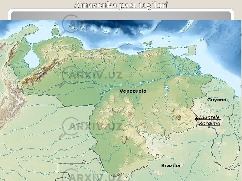 Amazonka past tog’lari 