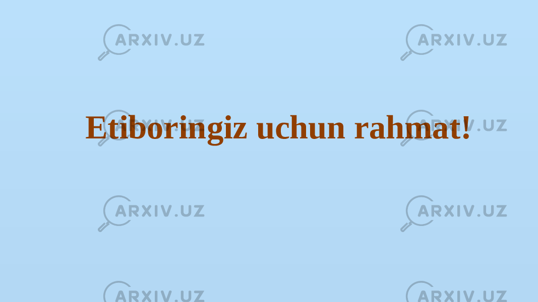  Etiboringiz uchun rahmat! 