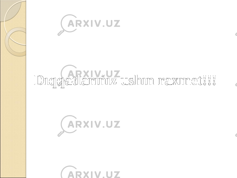 Dıqqatlarıńız ushın raxmet!!! 