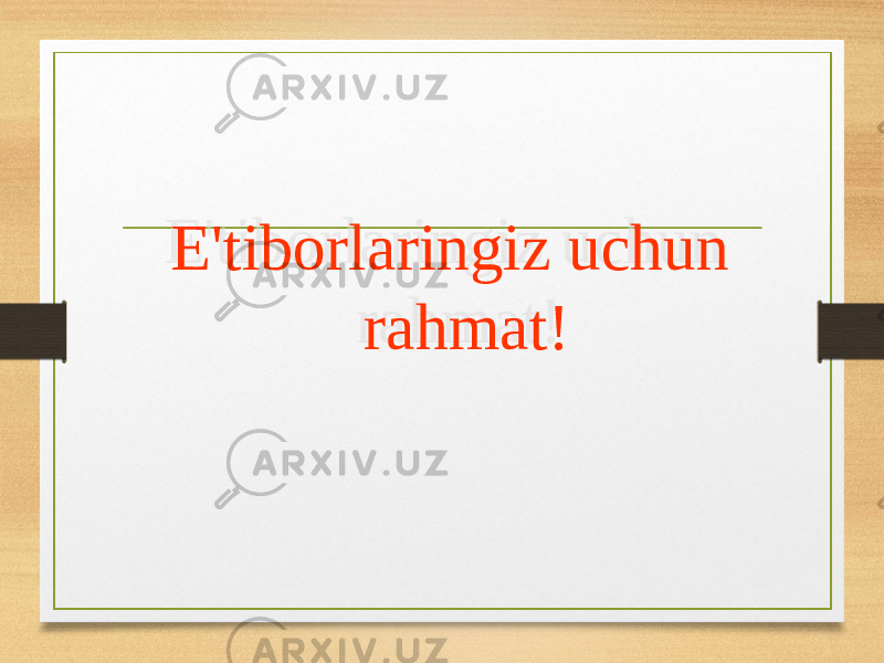 E &#39; tib о rl а ringiz uchun r а hm а t !53 15 060D17 05 0907 08 090D02190D21 0A 13 0A 09 08 040C 08 06 54 