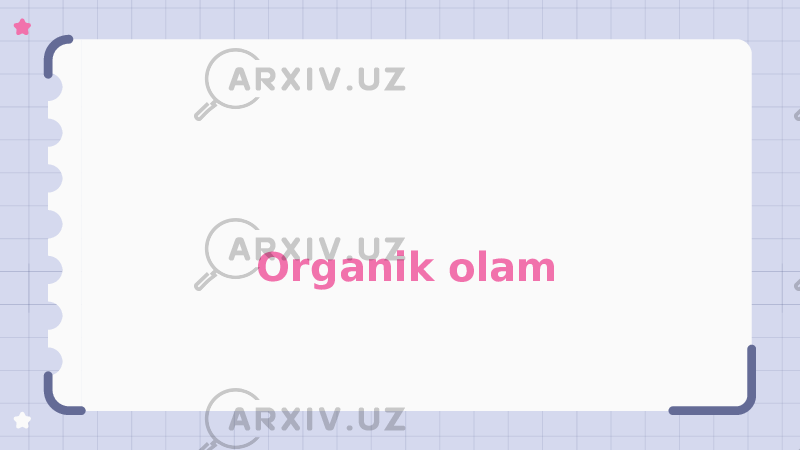 Organik olam 