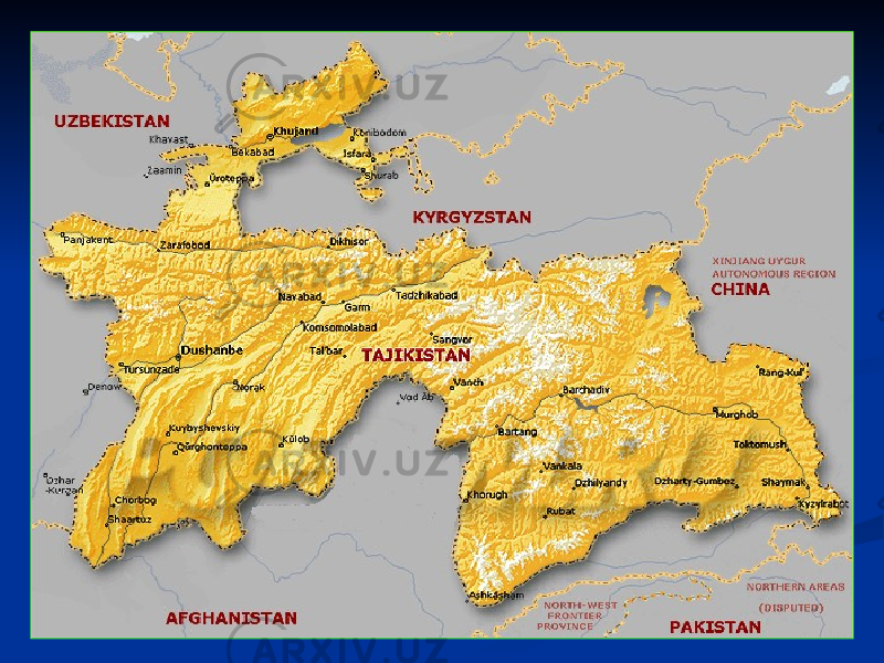 Харитаи точикистон. Физическая карта Таджикистана. Таджикистан карта географическая. Карта Таджикистана с городами. Географическая карта Республики Таджикистан.