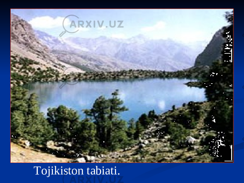 Tojikiston tabiati. 