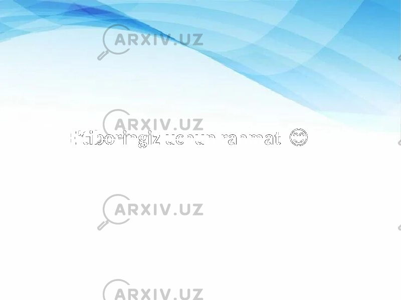 E&#39;tiboringiz uchun rahmat &#55357;&#56842; 