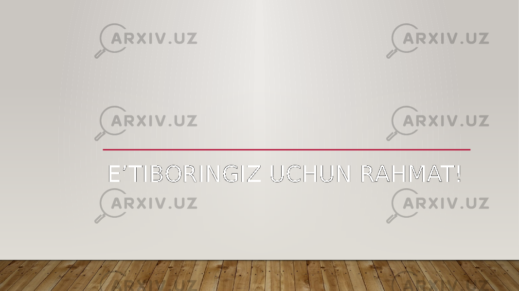 EʼTIBORINGIZ UCHUN RAHMAT! 