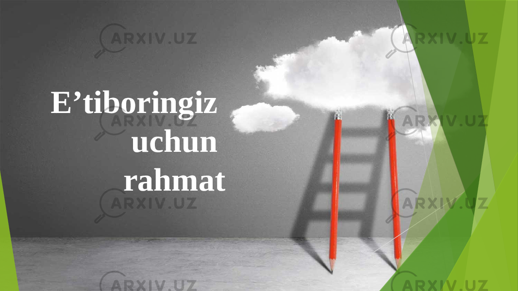 E’tiboringiz uchun rahmat 