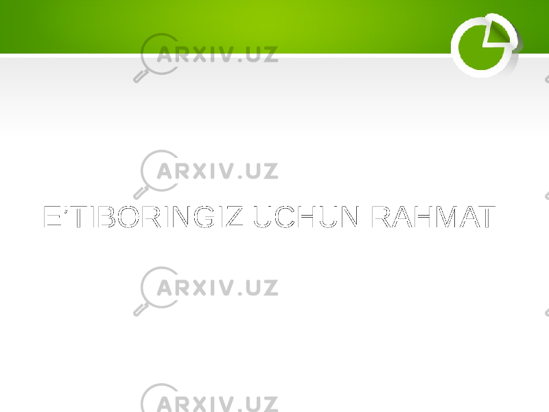 E’TIBORINGIZ UCHUN RAHMAT 