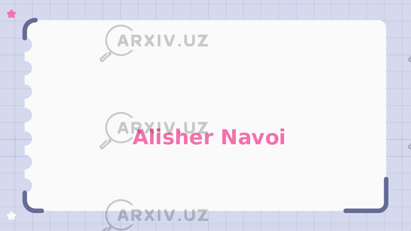 Alisher Navoi 