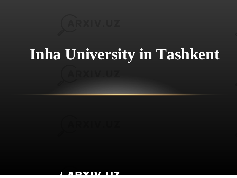 Inha University in Tashkent 